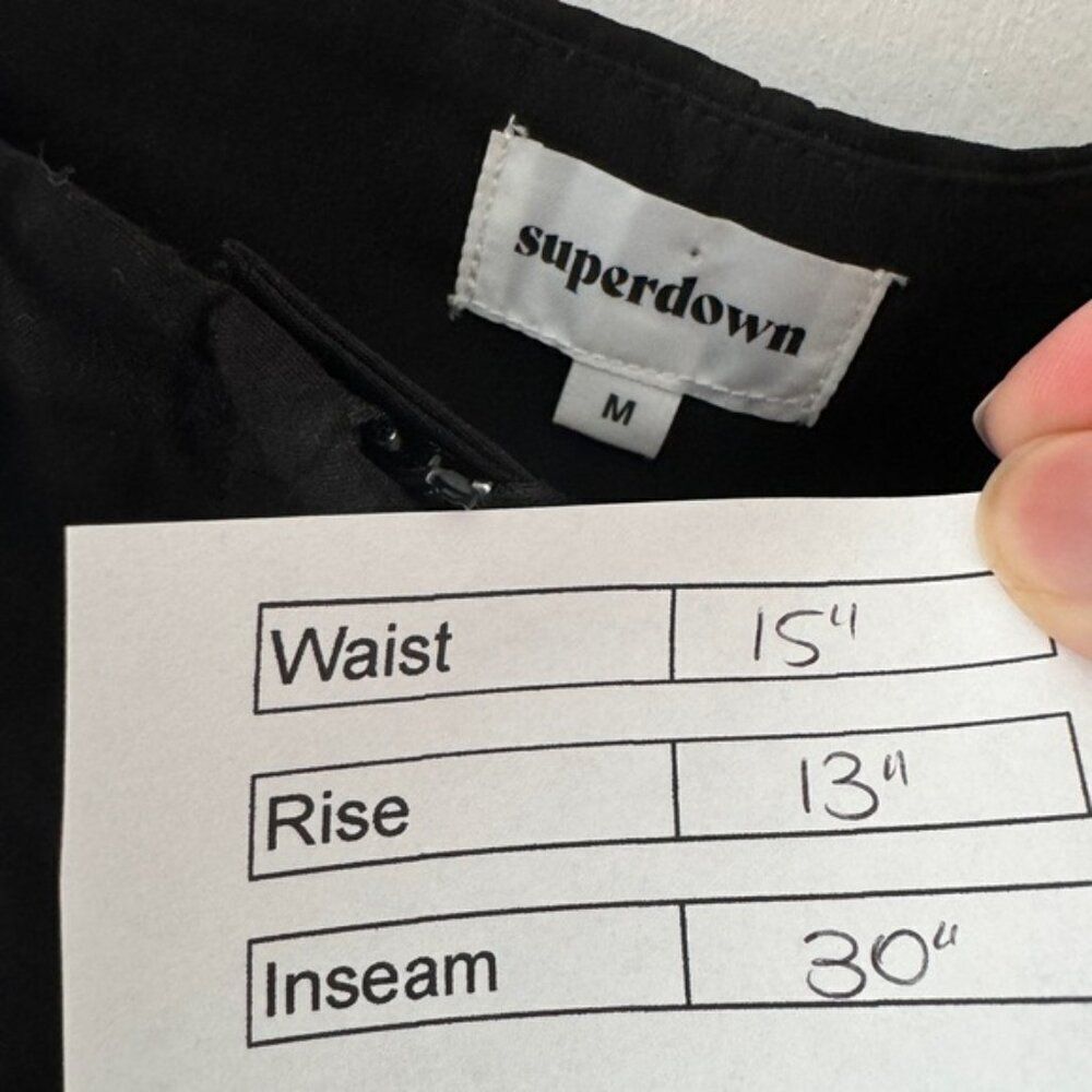 Revolve Superdown Cargo Pants Black - image 8